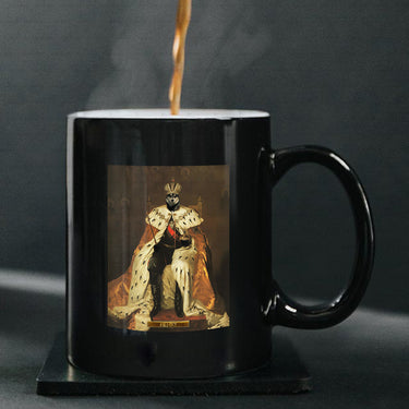 Personalized Dog Gift Idea - Royal Dog's Portrait 53 For Dog Lovers - Black Mug